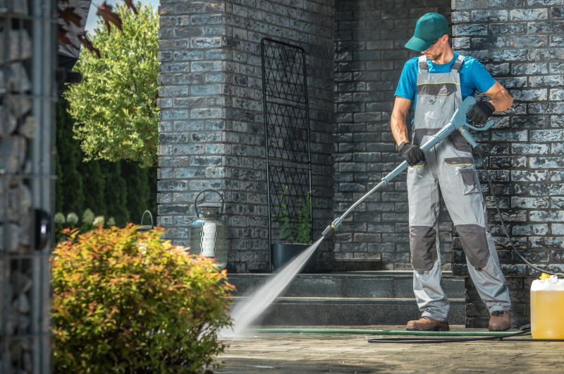 Powerwashing Technician at Work